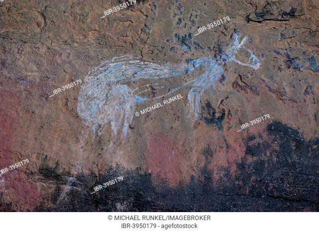 Aboriginal wall painting, Kakadu National Park, Northern Territory, Australia
