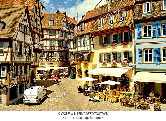 Half-timbered Houses in the old Town of Colmar, France