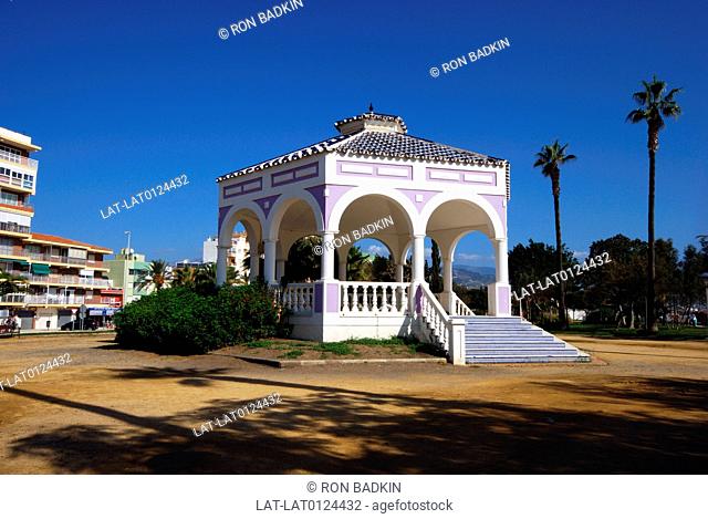 There is a bandstand in the main square or Plaza of Torre del Mar, one of the many seaside towns along the Costa del Sol