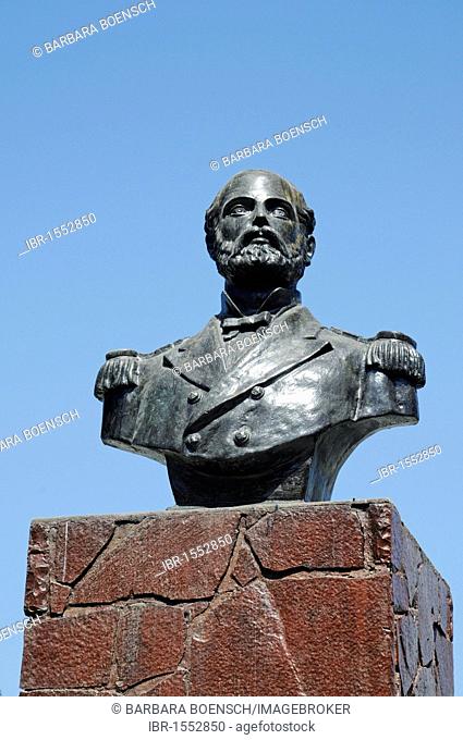 Monument to Captain Arturo Prat, War of the Pacific or Saltpeter War, Vina del Mar, Chile, South America