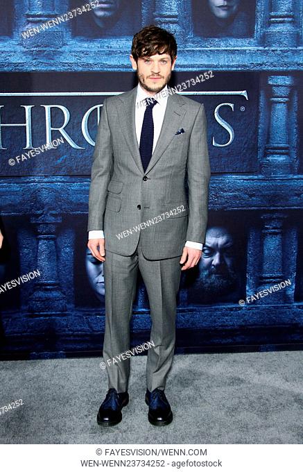 Los Angeles Premiere for season 6 of HBO's ""GAME OF THRONES"" Featuring: Iwan Rheon Where: Hollywood, California, United States When: 10 Apr 2016 Credit:...