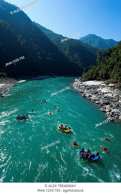 A rafting expedition down the Karnali River, west Nepal, Asia