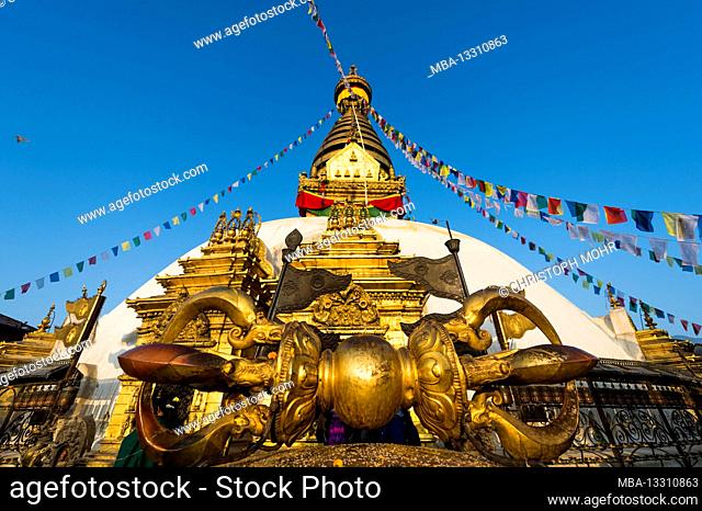 the monkey temple Swayambhunath stupa