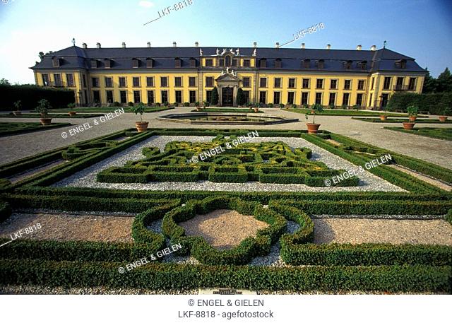 Herrenhausen Castle with formel garden, Hannover, Lower Saxony Germany