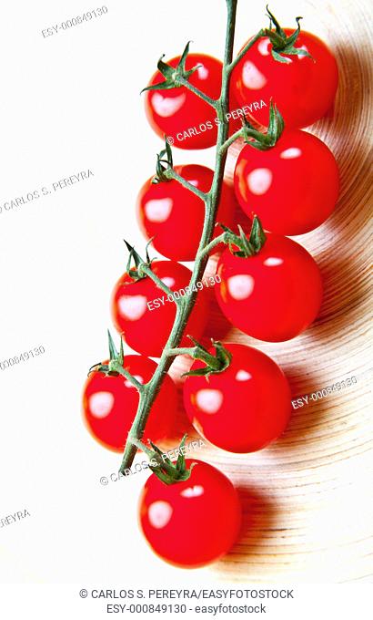 a detail of tomato cherry