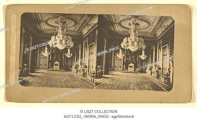 Perspective View of the Throne Room; Attributed to London Stereoscopic Company (active 1854 - 1890); about 1855; Photolithograph;
