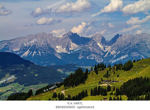 Kaiser Mountains, Wild Kaiser from the south side, Austria, Tyrol