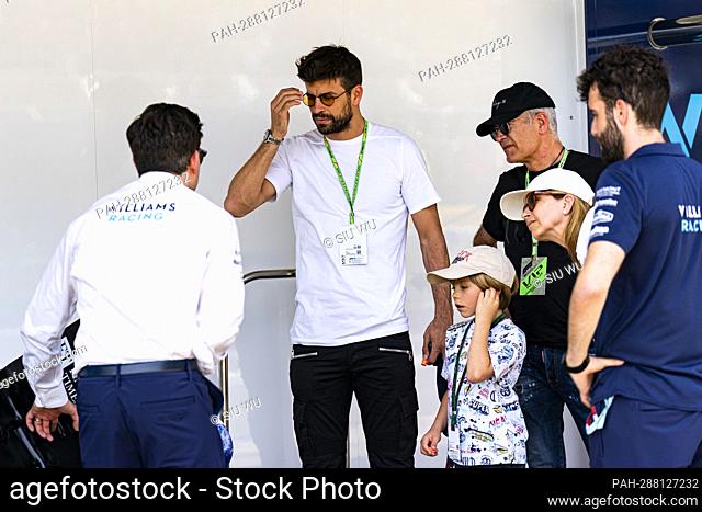 Gerard Pique football player is pictured on the Pit Lane prior the F1 Grand Prix of Spain at Circuit de Barcelona-Catalunya on May 22, 2022 in Barcelona, Spain