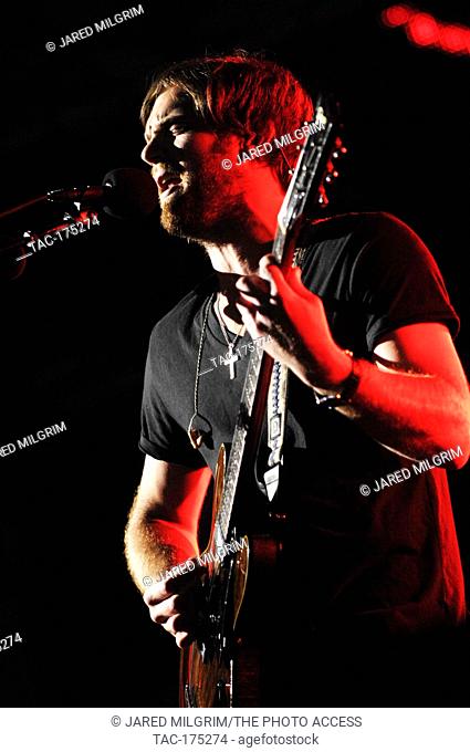 Caleb Followill of Kings of Leon performs at The 2009 KROQ Weenie Roast Y Fiesta at Verizon Wireless Amphitheater on May 16, 2009 in Irvine
