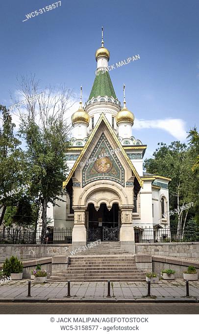 russian orthodox church famous landmark in central sofia city bulgaria