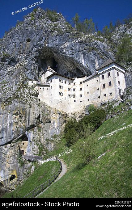 Predjama castle in Slovenia on April 22, 2019