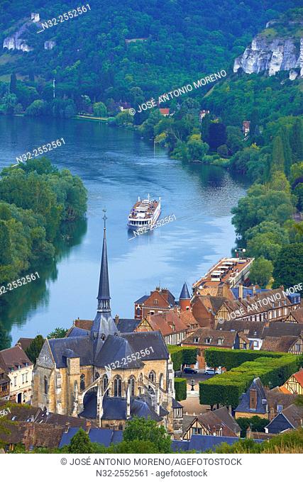 Les Andelys, Meander of Seine river, Seine river, Seine valley, Normandy, France