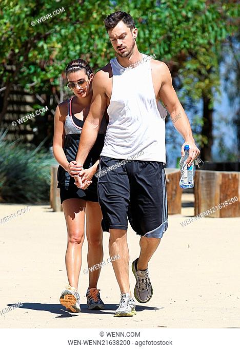 Lea Michele and boyfriend Matthew Paetz go for a hike together at Coldwater Canyon Park Featuring: Lea Michele, Matthew Paetz Where: Los Angeles, California