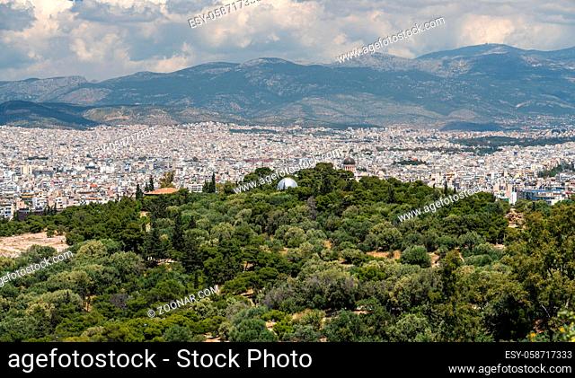 City of Athens taken from the summit of Filopappou Hill