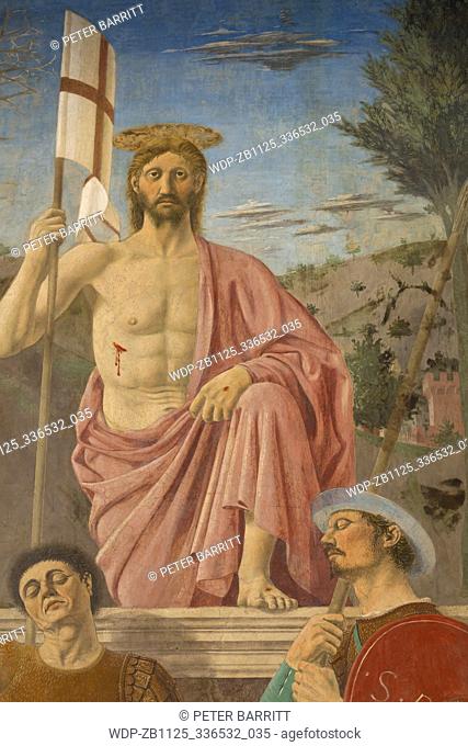 The Resurrection, detail, Piero della Francesca, 1460's, Museo Civico, Sansepolcro, Tuscany, Italy, Europe