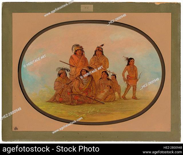 Seminolee Indians, Prisoners at Fort Moultrie, 1861/1869. Creator: George Catlin