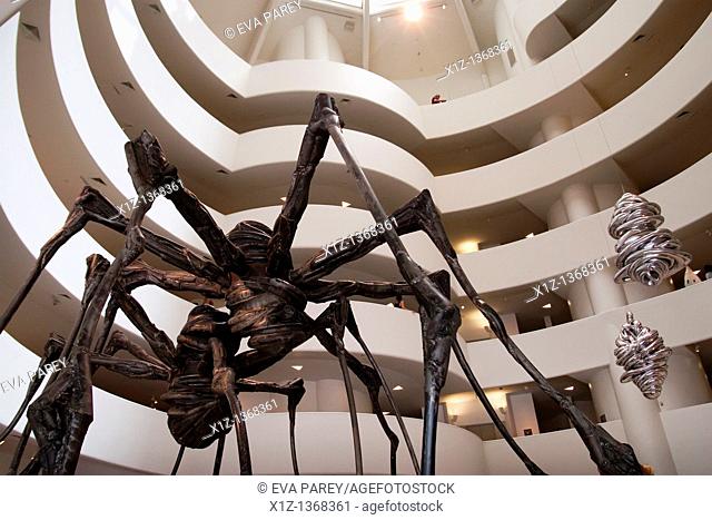 The Guggenheim Museum in uptown Manhattan New York city