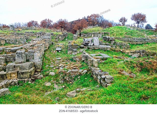 Ausgrabung Südtor Troja Türkei, Excavation south gate Troy Turkey