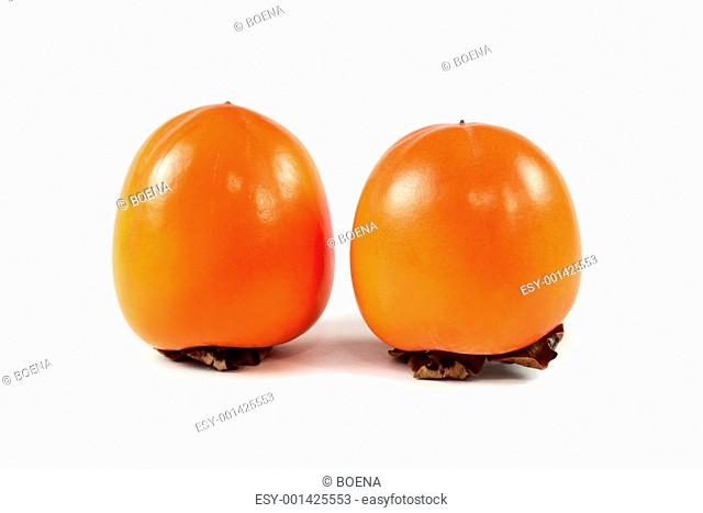Persimmons isolated