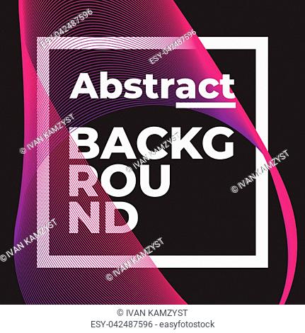 Universal trend geometric shape with text template. Bright bold composition. Design elements for Magazine, leaflet, billboard, sale, background