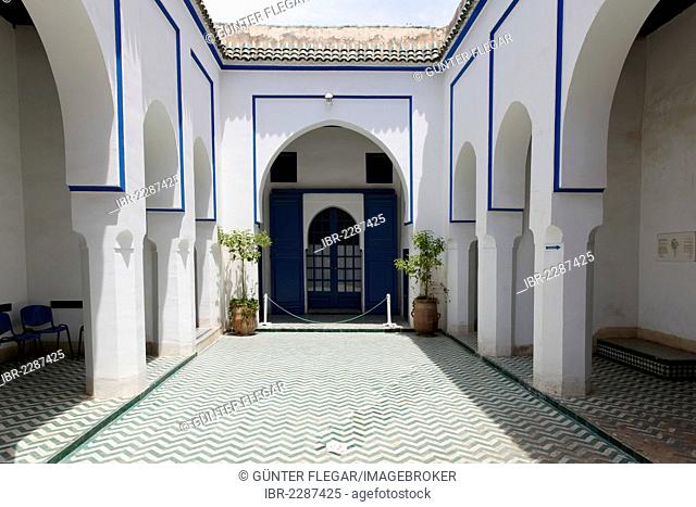 Courtyard at the Bahia Palace, Marrakech, Marrakech-Tensift-El Haouz, Morocco, North Africa, Africa