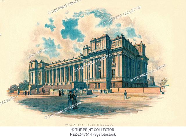 'Parliament House, Melbourne', c1890. Artist: Charles Wilkinson