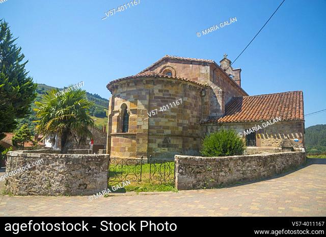 Santa Maria church. Yermo, Cantabria, Spain