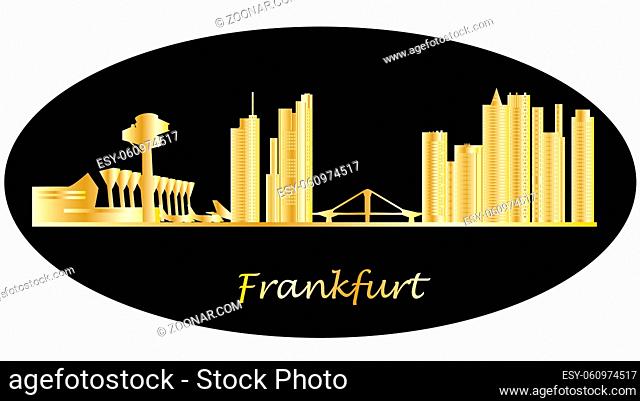 frankfurt german city skyline