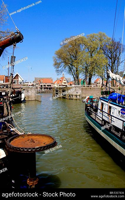Ship in harbour, Hoorn, Netherlands, Ship in harbour, Hoorn, Netherlands
