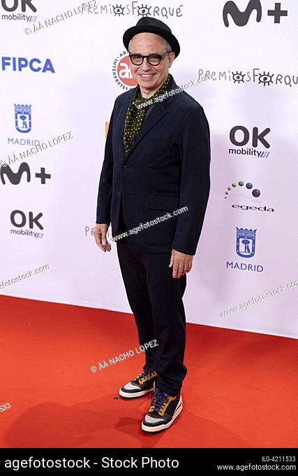 Pablo Berger attended the red carpet for the Jose María Forque Awards 2023 Photocall at Palacio Municipal de Congresos de Madrid on December 17, 2023 in Madrid