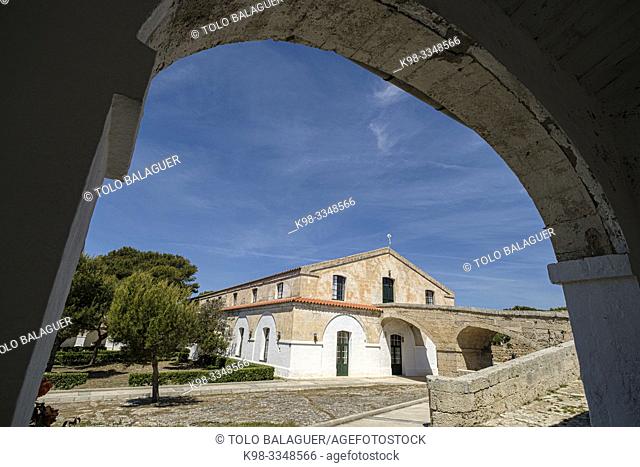 casa de oreo, Lazareto de Mahón, Península de San Felipet, puerto de Mahón, Menorca, balearic islands, Spain