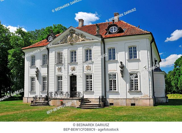 Branicki Palace in Choroszcz, Podlaskie voivodeship, Poland. The historic Branicki Palace was built in 1745-1764 for the magnate Jan Klemens Branicki on an...