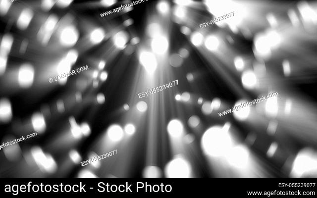 Abstract background with white disco theme. 3d rendering