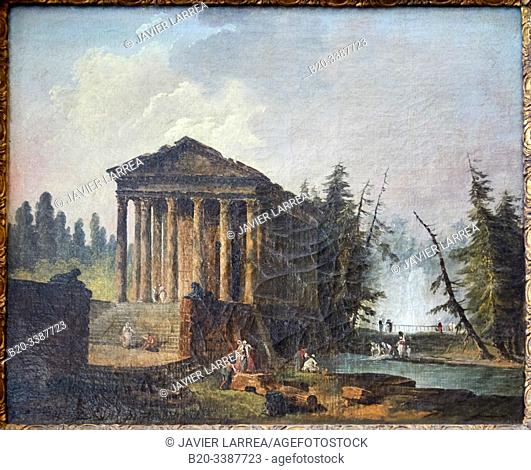 "Le Temple antique"", 1783-1785, Hubert Robert, Petit Palais Musée des Beaux Arts de la Ville de Paris, France, Europe