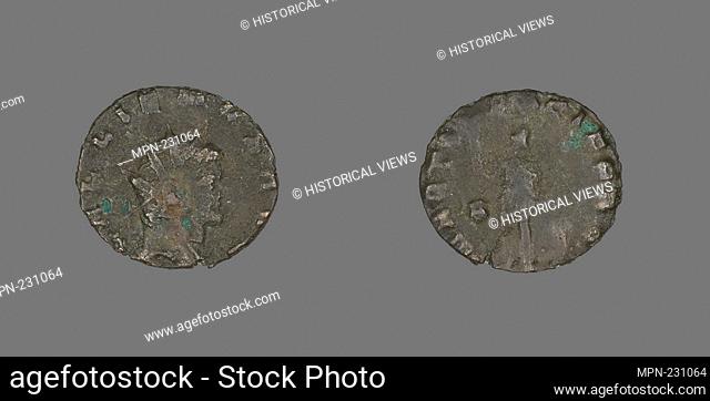 Antoninianus (Coin) Portraying Emperor Gallienus - AD 260/268 - Roman, minted in Rome - Artist: Ancient Roman, Origin: Roman Empire, Date: 260 AD–268 AD
