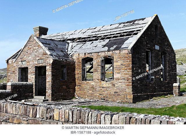 Ruins of film school from Ryan's Daughter, Dunquin, Dingle Peninsula, County Kerry, Ireland, British Isles, Europe