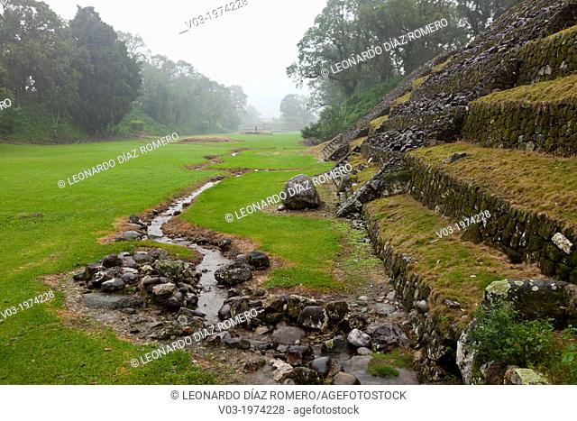 Totonaca ruins named: ""El Huajilote"", near Filobobos River, Veracruz, Mexico
