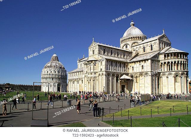 Pisa Italy  Cathedral and Baptistery of Pisa