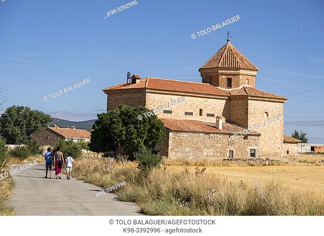 ermita de la Virgen del Moral, siglo XVIII, El Poyo del Cid municipio de Calamocha, provincia de Teruel, Aragón, Spain, Europe