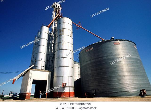 Storage silos are structures for storing bulk materials. Silos are used in agriculture to store grain or fermented feed known as silage