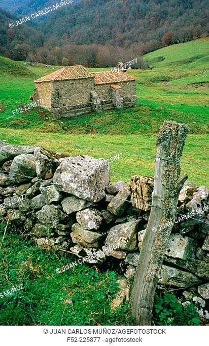 Ventaniella hermitage. Ponga. Asturias. Spain