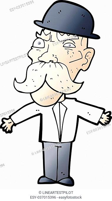cartoon angry old british man, Stock Vector, Vector And Low Budget Royalty  Free Image. Pic. ESY-037015396 | agefotostock