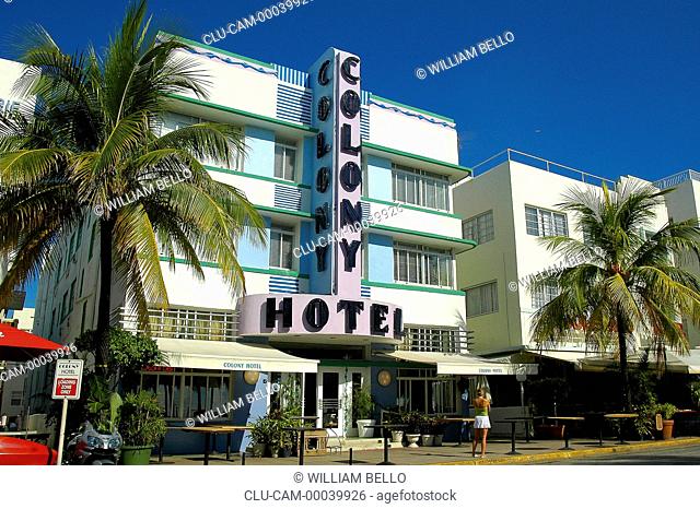 Colony Hotel, South Beach, Miami, Florida, United States, North America