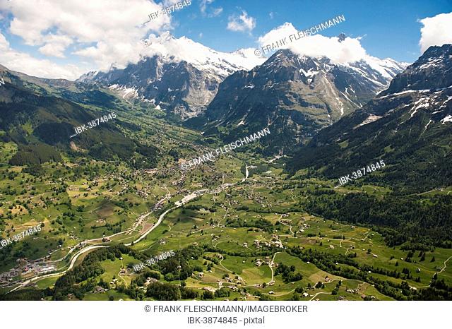 Wetterhorn, Mettenberg, Schreckhorn, Große Scheidegg, First, Grindelwald, Interlaken-Oberhasli, Canton of Bern, Switzerland