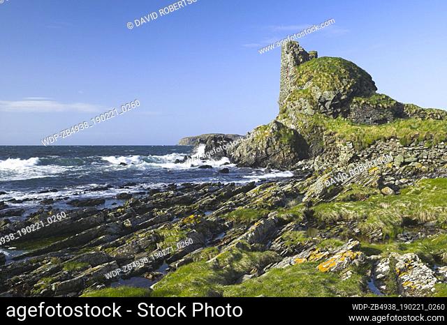 Dunivaig Castle, Lagavulin, near Port Ellen, Isle of Islay, Argyll and Bute, Scotland