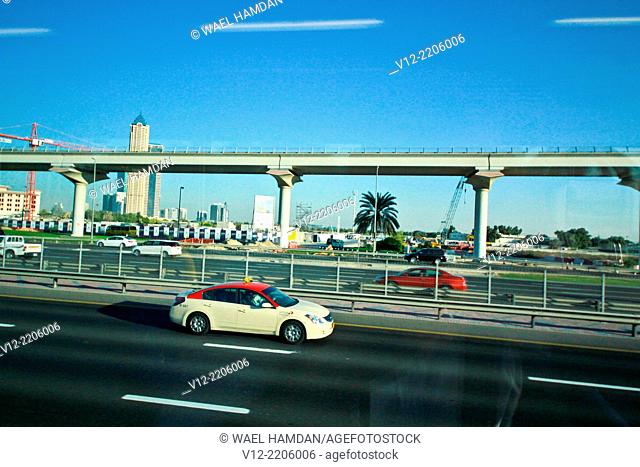 Dubai, sheikh zayed road, United Arab Emirates