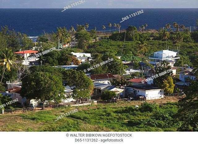 Puerto Rico, North Coast, Isabela, Playa Jobos beach, beach houses