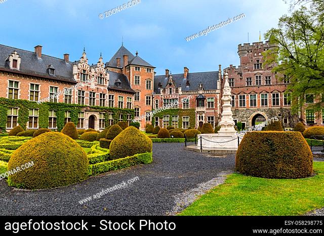 Gaasbeek Castle in Brussels Belgium - architecture background