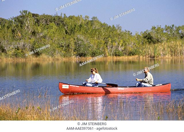 Canoeing at Everglades NP, FL lets visitors observe Birds and Marine Life