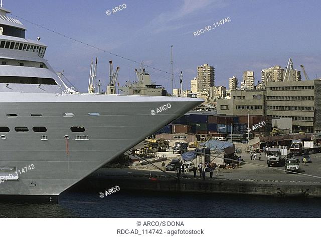 Cruise Ship 'Costa Atlantica' in harbour Alexandria Egypt